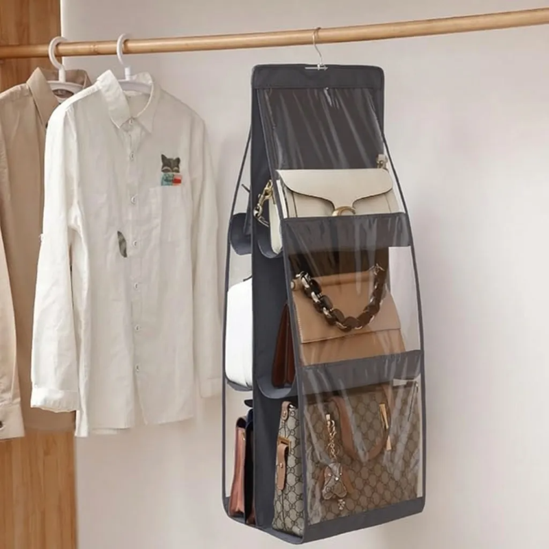 Organizador Colgante de Ropa y Calzado GRIS OSCURO